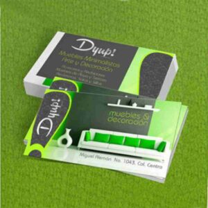 tarjetas de presentación laminado mate